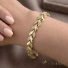 Goldfilled Antiallergén Karkötő 19cm/8mm 14K színű
