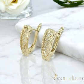 Goldfilled Antiallergén Fülbevaló 20 mm 14K szín