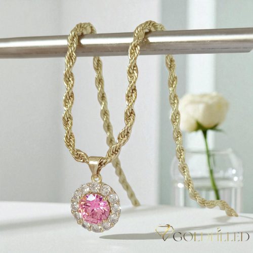 Goldfilled Antiallergén Nyaklánc 50cm/3mm +Medál 14K Szín