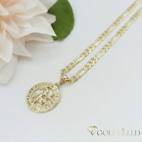 Goldfilled Antiallergén Nyaklánc 45cm / 4mm + Bak Medál 14K szín