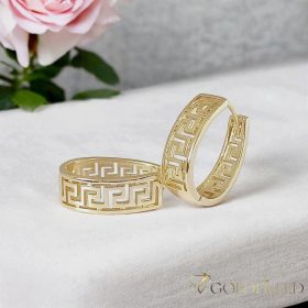 Goldfilled Antiallergén Fülbevaló 22 mm 14K szín