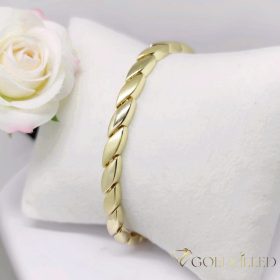 Goldfilled Antiallergén Karkötő 19cm/5mm 14K színű