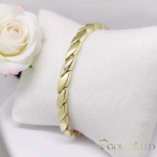 Goldfilled Antiallergén Karkötő 19cm/5mm 14K színű