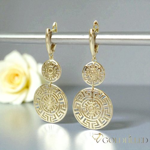 Goldfilled Antiallergén Fülbevaló 50mm 14K szín