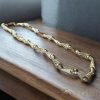 Goldfilled Antiallergén Luxus Barakka Nyaklánc 70cm Hosszú és 11mm Széles  (130g)  Szín 14K Multikolor