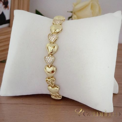 Goldfilled Antiallergenic Bracelet 19cm/7mm 14K color