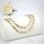 Goldfilled Antiallergén Nyaklánc 50cm / 7mm + Karkötő 17cm 14K szín Multicolor 