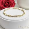 Goldfilled Antiallergén Karkötő 19cm/4mm 14K színű