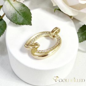 Goldfilled Antiallergén Medál 25 mm 14K szín