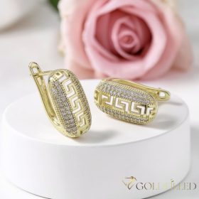 Goldfilled Antiallergén Fülbevaló 20mm 14K szín