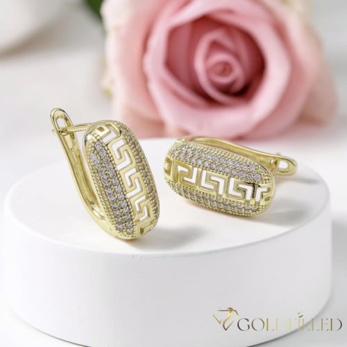 Goldfilled Antiallergén Fülbevaló 20mm 14K szín