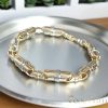 Goldfilled Antiallergén Karkötő 22cm /8-9mm Multikolor szín (14K) 