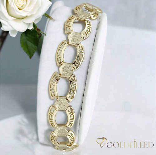 Goldfilled Antiallergén Karkötő 19cm/14mm 14K színű