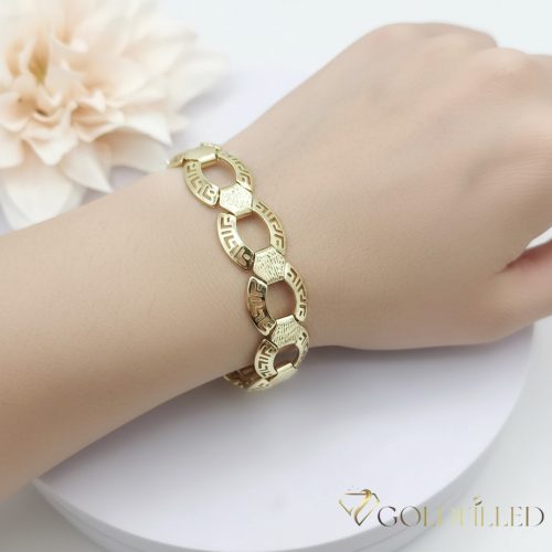 Goldfilled Antiallergén Karkötő 19cm/14mm 14K színű