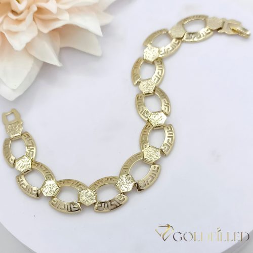 Goldfilled Antiallergén Karkötő 19cm/14mm 14K színű