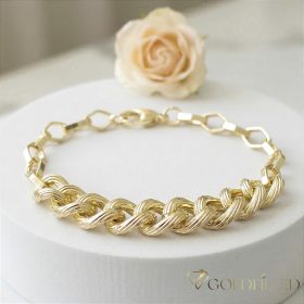 Goldfilled Antiallergén Karkötő 19cm/7-10mm 14K színű