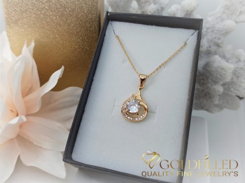 Goldfilled Antiallergén Nyaklánc 45cm/1mm +Medál 18K Szín