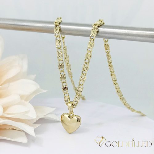 Goldfilled Antiallergén Nyaklánc 50cm/3mm +Medál 14K Szín