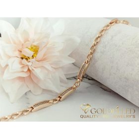 Goldfilled Antiallergén Karkötő 19/6mm 18K színű