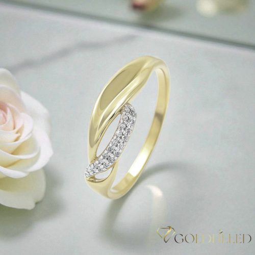 "Goldfilled" antiallergén gyűrű, különböző méretekben 14K színű