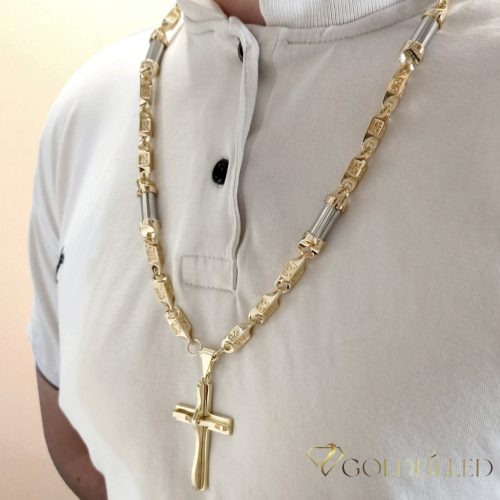 Goldfilled Antiallergén Nyaklánc 70cm/ 8-10mm +Medál 14K Szín