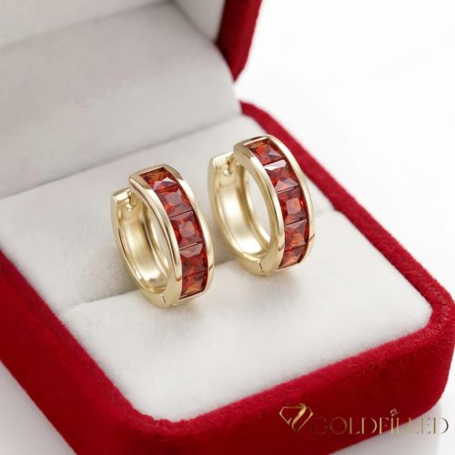 Goldfilled Antiallergén Fülbevaló 19mm 14K szín