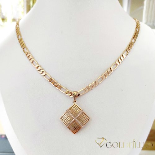 Goldfilled Antiallergén Nyaklánc 50cm/4mm +Medál 18K Szín