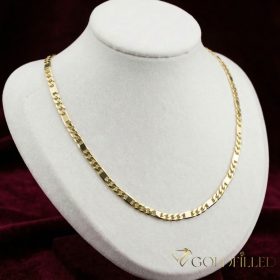   Goldfilled Antiallergén Figaró Nyaklánc  Több Féle Méretben 4,5 mm Széles 14K Szín