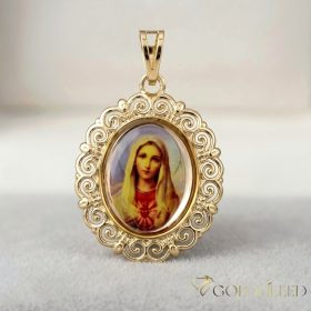 Goldfilled Antiallergén Medál 30 mm 14K szín