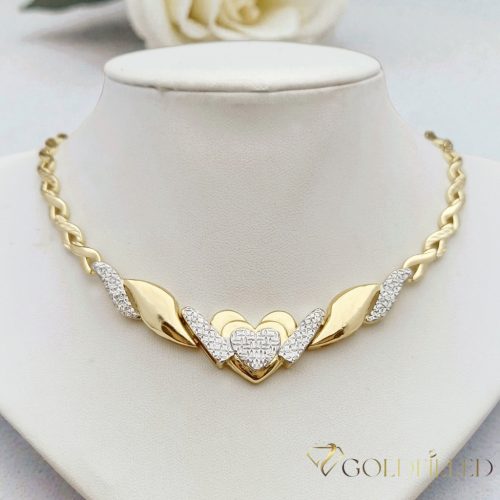 Goldfilled Antiallergén Nyakék 50cm/6-20 mm 14K Multikolor szín
