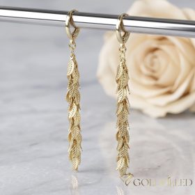 Goldfilled Antiallergén Fülbevaló 65mm 14K szín