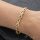Goldfilled Antiallergén Karkötő 17cm/8mm 14K színű