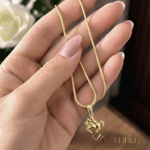 Goldfilled Antiallergén Nyaklánc 45cm / 1mm + Nyilas Medál 14K szín