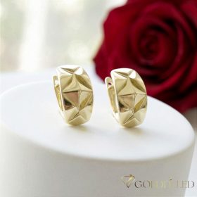 Goldfilled Antiallergén Fülbevaló 18mm 14K szín