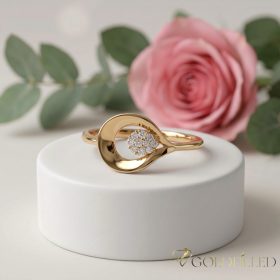   "Goldfilled" antiallergén gyűrű, különböző méretekben 18K színű