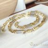 Goldfilled Antiallergén Luxus Barakka Nyaklánc 70cm Hosszú és 8-10mm Széles  (135g)  Szín 14K Multikolor