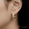 Goldfilled Antiallergén Fülbevaló 18mm 14K szín