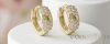 Goldfilled Antiallergén Fülbevaló 14mm 14K szín 