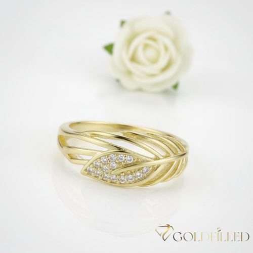 "Goldfilled" antiallergén gyűrű, különböző méretekben 14K színű