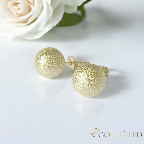 Goldfilled Antiallergén Fülbevaló 10mm 14K szín