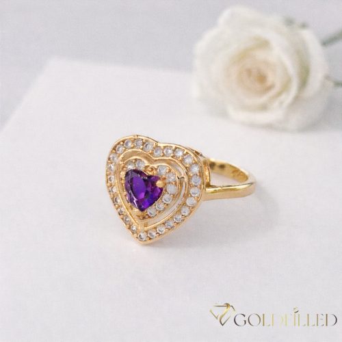 "Goldfilled" antiallergén gyűrű, különböző méretekben 18K színű