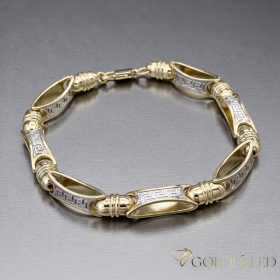 Goldfilled Antiallergén Karkötő 21cm/ 8-9 mm 14K szín