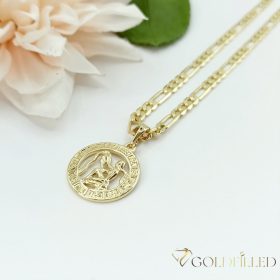   Goldfilled antiallergén nyaklánc 50cm / 4mm + VÍzöntő  medál 14K szín
