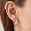 Goldfilled Antiallergén Fülbevaló 20mm 14K szín