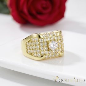   "Goldfilled" antiallergén gyűrű, különböző méretekben 14K színű