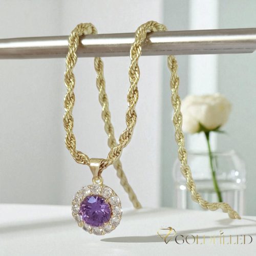 Goldfilled Antiallergén Nyaklánc 50cm/3mm +Medál 14K Szín