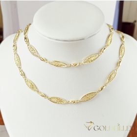   Goldfilled Antiallergén Nyaklánc  45cm /3-7mm+ Karkötő 19cm 14K Szín