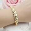 Goldfilled Antiallergén Karkötő 17 cm/10mm 14K színű