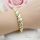 Goldfilled Antiallergén Karkötő 17 cm/10mm 14K színű
