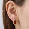 Goldfilled Antiallergén Fülbevaló 18mm 14K szín